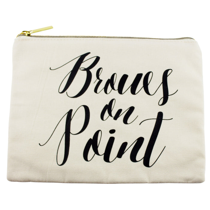 BROWS ON POINT MAKEUP BAG